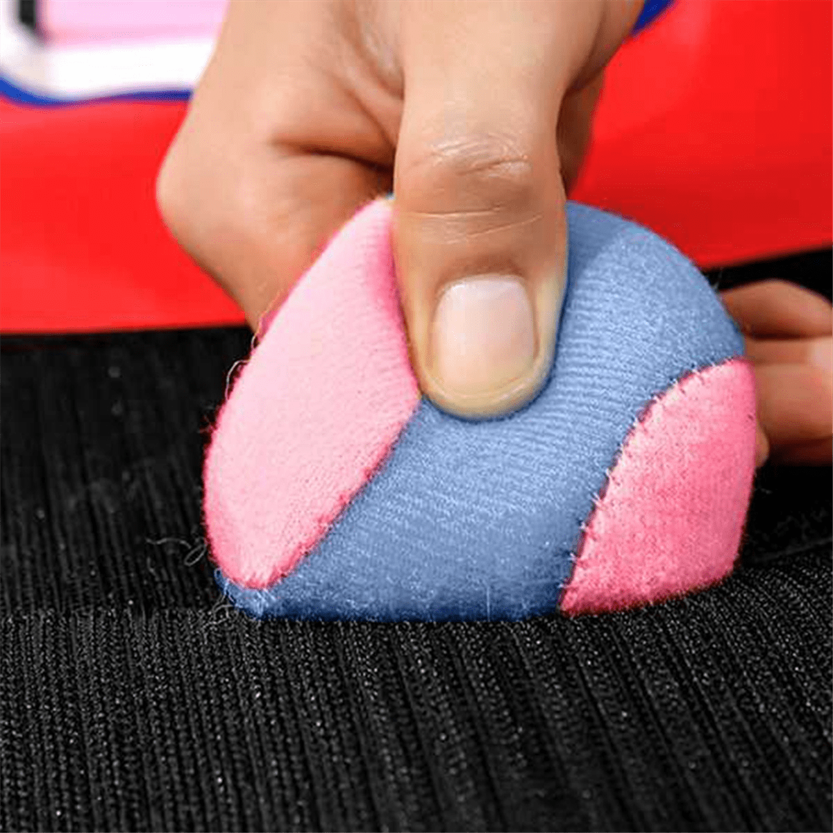 Eludeball – Set De 5 Chalecos Adhesivos De Colores Con 20 Pelotas De Tela Para Juegos De Etiqueta En Interior Y Exterior, Talla S