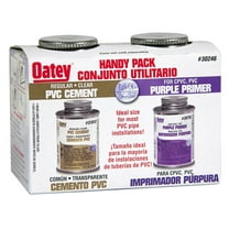 Oatey Handy Pack, Clear and Purple Primer and Cement for PVC