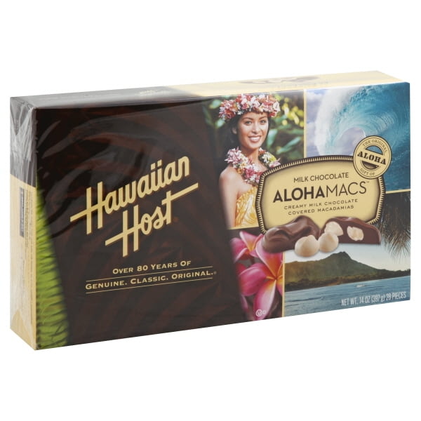 Hawaiian Host the Original Chocolate Covered Macadamia Nuts, 14 oz. - Walmart.com