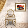 thumbnail image 3 of Muench, Zandria 18x13 Gold Ornate Wood Framed with Double Matting Museum Art Print Titled - Colorful fabric detail, 3 of 4
