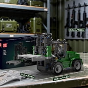 Military Forklift Truck Building Set, 1312 Pcs Heavy-Duty Shelf Lifted Truck Model Kit, APP & Remote Control Cargo Handling Vehicle Toy for Adults
