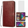 thumbnail image 1 of Mobile Phone Cover for Lg Stylo-5, Cover Premium Pu Leather Tpu Flip Cover Magnetic Closure Card Compartment Stand Function Wallet with Lanyard Protective Cover, 1 of 7