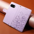 thumbnail image 7 of For Google Pixel 9a Dog Embossing Leather Phone Case with RFID Blocking Card Slot Wallet Magnetic Clasp Lanyard Flip Stand Case,Purple,For Google Pixel 9a, 7 of 7