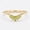 Rose Plated, variant on Peridot Curved Engagement Ring, Baguette Cut Sunburst Stacking Ring, August Birthstone Gift for Her, Minimalist Chevron Handmade Jewelry