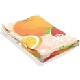thumbnail image 3 of Fresh Fruits Orange Strawberry Tapestry Wall Hanging Tapestries Happy Colorful Hippie Psychedelic Art Polyester Carpet Wall Decorative for Living Room Bedroom 60x51inch Gift Decor, 3 of 7
