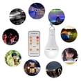 thumbnail image 2 of Bombilla LED alimentada por energía solar: linterna portátil con carga USB, lámpara de lectura para interiores, oficina, cocina, con panel solar, 2 lámparas, 2 of 5