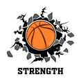 thumbnail image 2 of Sports Wall Decals for Boys Bedroom - Perfect Hit Basketball Cracking Through the Glass Wall DIY & Creativity Boy Girl Bedroom Wall Sticker - Size: 30 In x 30 In, 2 of 5