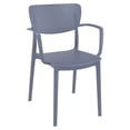thumbnail image 1 of Compamia Loft Dining Arm Chair, Dark Gray (Set of 1), 1 of 7