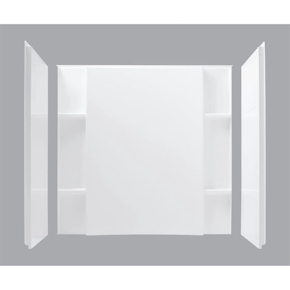 Sterling 71164100 Accord 60" X 36" Vikrell Shower Wall Set - White