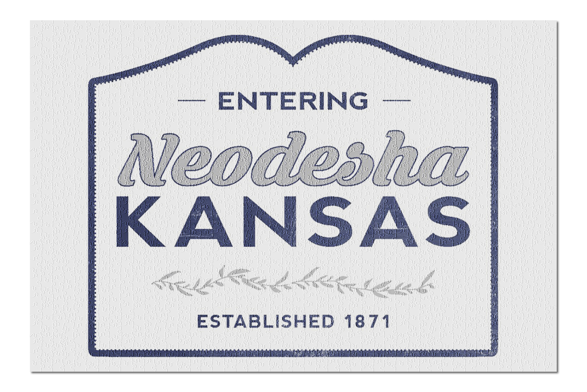 Neodesha, Kansas Est 1871 Now Entering 100696 (20x30 Premium 1000