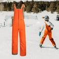 thumbnail image 3 of PINQI Teen Girls Bib Snow Pants Winter Waterproof Insulated Snowpants Kids Front Zipper Outdoor Ski Overall with Pockets, 3 of 10