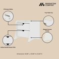 thumbnail image 4 of Coney Ensemble Moderne Mi-Siècle 2 Pcs Commode et Table de Nuit en Blanc, 4 of 10
