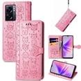 thumbnail image 1 of Funda Cartera FOXDOCK para OPPO A77 , Flip PU con Relieve de Gatos y Perros, Tarjetero y Soporte, 1 of 6