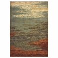 thumbnail image 1 of homeroots home decor 389510 5’x7’ Blue and Brown Distressed Area Rug, 1 of 1