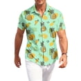 thumbnail image 2 of HAJWOH Hawaiian Shirt for Men Casual Button Down Short Sleeve Summer Beach Shirts Loose Fit Floral Print Tropical Tops, 2 of 7