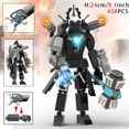 thumbnail image 3 of Bloques de construcción de inodoros Moc Skibidi, Titan Clock Man 2.0, Camerman, Speakerman, TVMan, ladrillos, modelos de juguetes para niños, regalo, juguetes de Pascua, 3 of 5