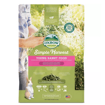 Oxbow Animal Health Simple Harvest Pelleted Timothy and Alfalfa Hay Young Rabbit Food, 4 lb. Bag