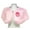 Pink, variant on Scarf - Faux Fur W/Rabbit Fur Brooch - Black - SF-BF001BK