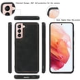 thumbnail image 4 of Compatible with Samsung Galaxy S21 5G Wallet Case,[6 Card Slots] [Wrist Strap] [Stand Feature] Detachable 2 in 1 Magnetic Zipper Leather Cover Case for Samsung Galaxy S21 5G,6.2 inch Black, 4 of 16