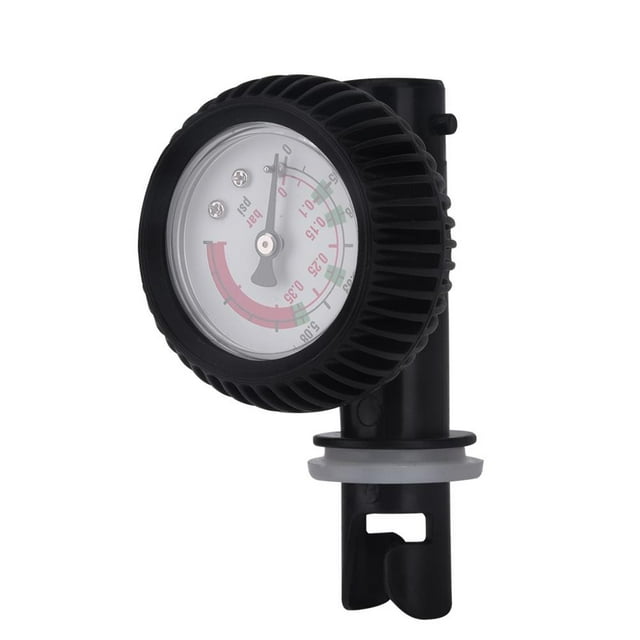 TOPINCN Nylon Inflatable Boat Air Pressure Gauge Barometer for Kayak Raft Black, Nylon Kayak Pressure Gauge, Inflatable Boat Barometer