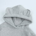 thumbnail image 4 of Godderr 4-12Y Kids Toddler Baby Pullover Hoodie Sweatshirt for Boys Girls Fleece Bear Ears Jackets Newborn Solid Color Autumn Style Sweatsuit, 4 of 6