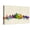 Canvas, variant on Art.com Philadelphia Pennsylvania Skyline Art Print by Michael Tompsett, White Frame Wall Art, 29" x 21"