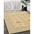 thumbnail image 2 of Ahgly Company Indoor Square Abstract Metallic Gold Abstract Area Rugs, 6' Square, 2 of 6