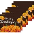 thumbnail image 3 of SKYSONIC Autumn Harvest Pumpkin Washcloths Set of 6, Highly Absorbent Soft Cotton Fingertip Towels for Bathroom, Kitchen, Gym, Spa, Home Decor, 12 x 12 Inch, 3 of 7