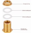 thumbnail image 5 of UYUYong 2 Pieces DN20 3/4 Brass Water Tank Water Pipe Fitting Adapter Faucet Rain Bucket Socket Brass Tank Socket for Faucet Rain Bucket Water Tank, 5 of 5