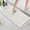 Ivory White, variant on Waffle Bath Runner Rug Long Bath Mat Super Absorbent Boho Bath Rugs Non Slip Bath Runner for Bathroom Floor Machine Washable Dry Fast Bathroom Rugs with Tassels, 24" x 72", Dove