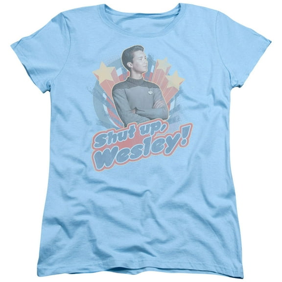 Star Trek - Shut Up Wesley - Women's Short Sleeve Shirt - Medium
