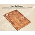 thumbnail image 6 of Bamboo Cutting Boards for Kitchen(Set of 3),Chopping Boards with Juice Groove,End Grain Serving Board with Holder,Bamboo Butcher Block for Meat,Vegetables,Fruit, 6 of 6