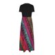 thumbnail image 3 of Vestido Corto de Verano de la Moda de las Mujeres Impreso de Manga Corta Cuello Redondo Tobillo de Longitud Vestido Casual, 3 of 4