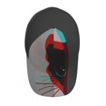 thumbnail image 4 of XMXT Baseball Cap, Mysterious Cat Art Pattern Grey Sun Hats for Men, One Size, 4 of 9