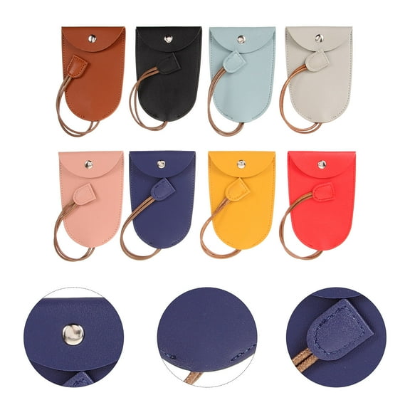 FRCOLOR  8 Pcs Car Key Case Small Pull Out Bag Cute Fob Holders for Keys Men and Women
