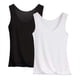 thumbnail image 1 of Pijama de manga corta para mujer, blusa lisa con cuello en U, de 3 piezas, 1 of 2