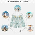 thumbnail image 6 of FORMRS Boys Swim Trunks Quick Dry Mesh Liner Boardshorts Sizes XS-XL, Floral Easter, 6 of 7