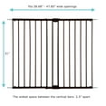 thumbnail image 2 of Toddleroo by North States 28.68"-47.85" Easy Swing & Lock Baby Safety Gate Series 2, Metal, 2 of 9