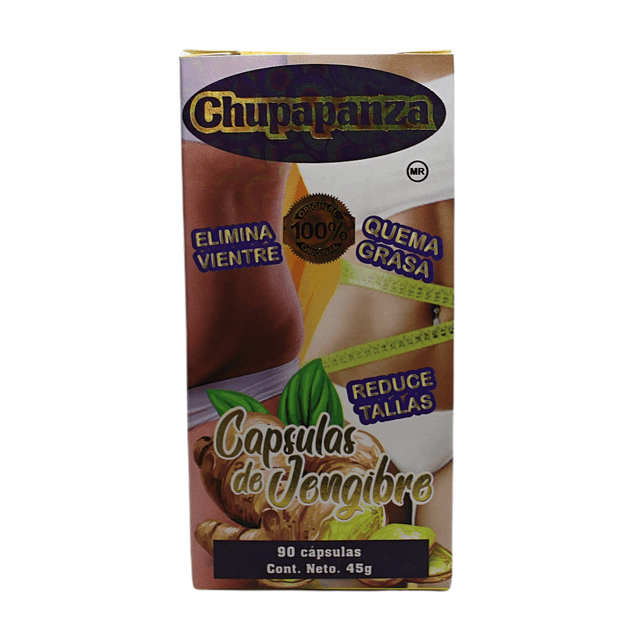 CHUPAPANZA (JENGIBRE/TÉ VERDE/CIRUELA PASA) CAP 500 MG C/90 CHUPAPANZA CAP 1 G C/90