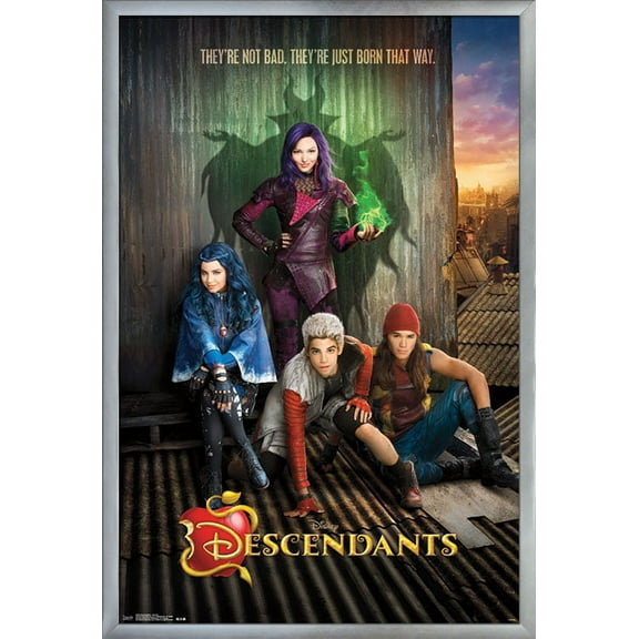 Disney Descendants - Key Art Wall Poster, 22.375" x 34", Framed