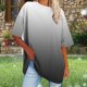 thumbnail image 5 of mfyjkho Tops Bohemios Para Mujer, Camiseta Deportiva De Verano De Manga Corta Con Cuello Redondo De Gran Tamaño Para Mujer Tops Para Hacer Ejercicio Para Mujer Xl, 5 of 7