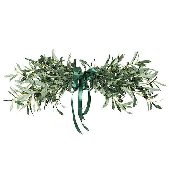 Simulation Olive Lintel Wreath Wall Hanging Lintel Garland Wedding Home Decoration