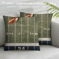 thumbnail image 3 of Orinice Football Graphic Decorative Cushion Throw Pillow Cover for Home Couch Living Room Bed Sofa Soft and Durable 1PC 18x18in, 3 of 5