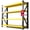 Yellow and Black, variant on DMZVHBOL 4-Tier Metal Adult Storage Shelves - 78.74"W x 23.5"D x 78.74"H, Holds up to 3000 lb, 660 lb Per Shelf, Blue
