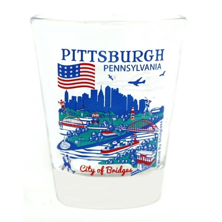 Pittsburgh Pennsylvania Great American Cities Collection Shot glass