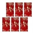 thumbnail image 4 of 6 sobres rojos del Año Lunar Chino y del Año del Dragón para festivales. Estilo D, 4 of 9