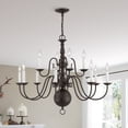 thumbnail image 4 of Livex Lighting Williamsburgh Chandelier in Bronze, 4 of 8