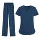 thumbnail image 2 of Ropa de Trabajo Fernando Uniforme Médico para Mujer S Azul Oscuro, 2 of 7