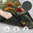 thumbnail image 3 of Naloa Floral Rhino With Birds Car Foot Mat Set of 4 Pieces - Universal Floor Liner Neoprene Full Set Floor Mats for Cars Trucks SUV, 3 of 7