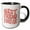 Black/White, variant on 3drose, Best Friends Forever Wave Effect, 15oz Two-tone Blue Mug
